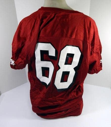 2002 San Francisco 49ers 68 Game Пусна Червената Обучение 3XL Фланелка DP47016 - Използваните Тениски За игри NFL Без подпис