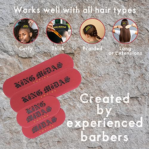 Набор от Машинки за подстригване на Коса King Midas Barber От 4 теми - Щипки За Стайлинг и подстригване на косата - Нескользящий