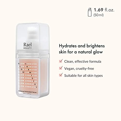 Rael Пакет - Подобрена Антиоксидант серум за лице (1,69 мл, 50 мл), концентрат на хиалуронова киселина (6 порции)