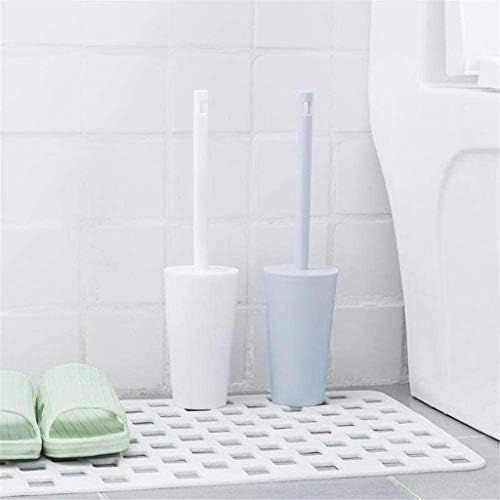 CDYD Компактен, свободно стояща Пластмасова четка за тоалетна и полици за съхранение в Банята Издръжлива пластмаса Дълбоко почистване (Цвят: