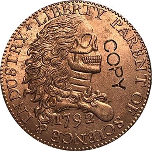 Скитник Никелова Монета 1792 Копие Монети Копие Украса За Събиране На Подаръци