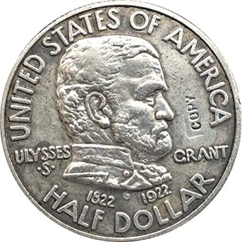 Долар на САЩ, Юлисис Грант 1922 Копие монети 30 мм Копие от 6 мм Подарък за Него