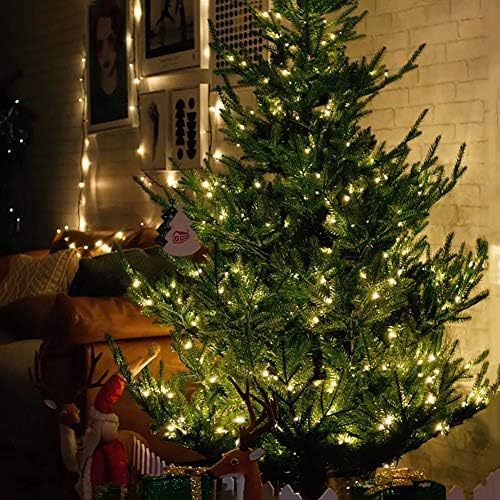 Предварително осветени Изкуствена Коледна елха TOPYL височина 6,8 метра от смърч от Премиум-клас, Навесная Оптична Коледно дърво