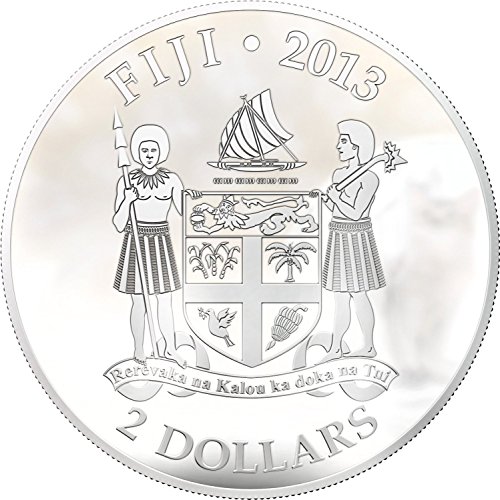 2013 на Фиджи - Кучета и Котки - брой 2 - Пухкава Котка - Сомалийский - 1 унция - Сребърна монета в 2 долара, без да се прибягва