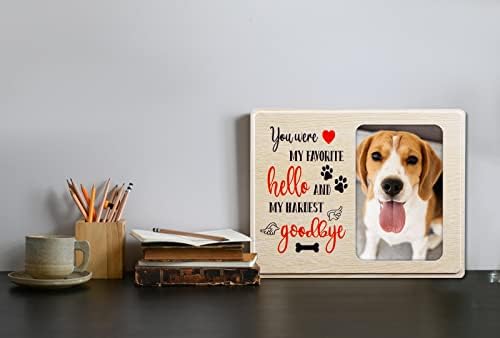 Дървена Рамка за снимки за спомен от Кучето WaaHome, Подаръци за спомен за едно Куче, Запомнящи се Подаръци за спомен за Съпричастността
