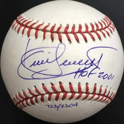 Кърби Пакетт с Автограф Хофа 2001 Американската лига бейзбол, PSA NM 7.5 - Бейзболни топки с автографи