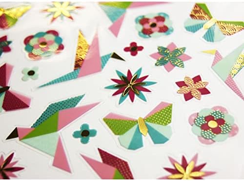Етикети - Оригами от птици и Пеперуди, Златни