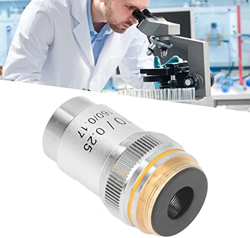 Интерфейс Ахроматической лещи 20,2 мм 10-Кратно Коррозионностойкий обектив на микроскоп с Пружинна защита за Биологичните