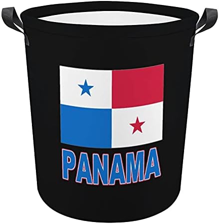 Гордостта на Панама - на Панамския Флаг, Кошница за дрехи от плат Оксфорд с Дръжки, Кошница за съхранение на Играчки, Органайзер,