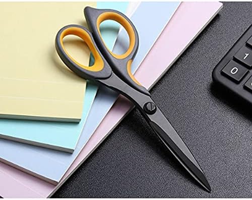 Ножици за бродерия GOOFFY Ножици от неръждаема стомана за офис рязане на хартия и т.н., здрави и износоустойчиви, черни, с