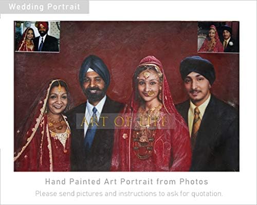 Ръчно рисувани портрета на любимата си – Превърнете снимката в художествен Портрет на семейството, на Родител, Любим, съпруг