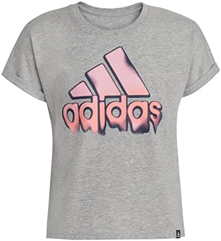 Тениска adidas за момичета с къс ръкав Dolman Waist Хедър Tee