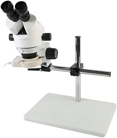 Бинокъла на стереомикроскоп SHUIZONG JF-Xuan с 7-45Ч 3,5 X-90-кратно увеличение + Голяма настолна поставка 1X 0,5 X 2,0 X Допълнителен обектив