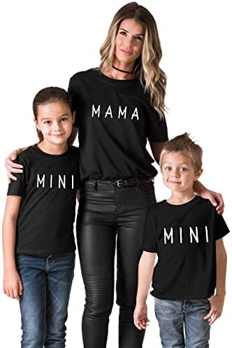 Мама и Мини-риза за мама и мен, Еднакви Комплекти за мама и бебе, Семейна Дрехи с къс ръкав