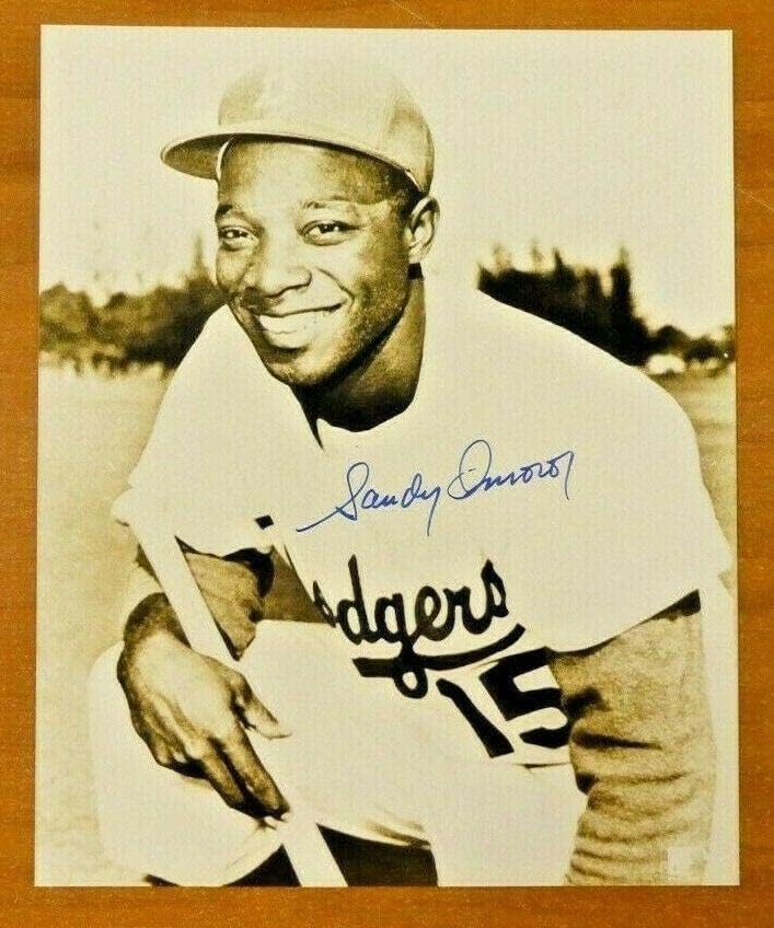 Санди Аморос Подписа Бейзболен снимка с автограф 8x10 - Снимки на MLB с автограф