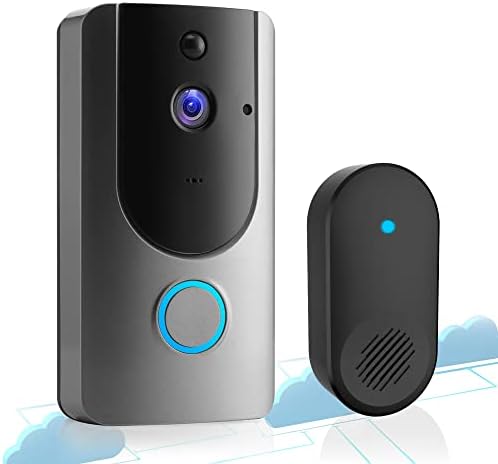 Безжична камера за Видеодомофон Elytsemoh HD Smart Wi-Fi с детектор за движение, на 2,4 Ghz за Wi-Fi, Камера за сигурност на Крилото