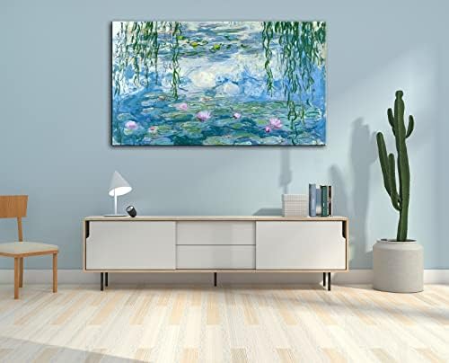 Стенно Изкуство Клод Моне върху Платно - Водни Лилии Класическата Живопис с Принтом в Рамката за домашен интериор на стените на Офиса -24