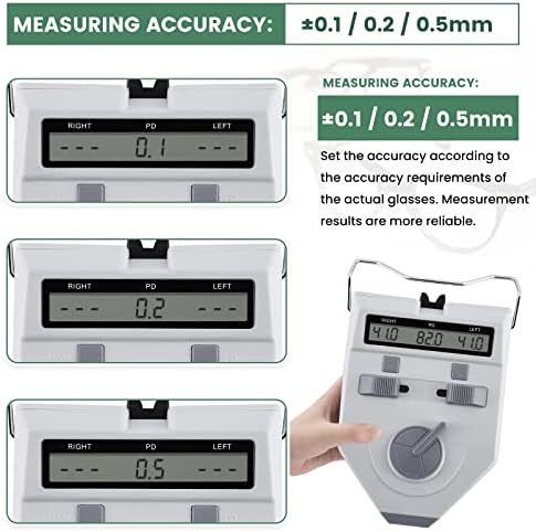 Цифров зрачкомер Huanyu 45-82 мм PD-измерване на разстояния между зеници 0,1-0,5 мм, С регулируеми точност с 30-3 мин Настройка