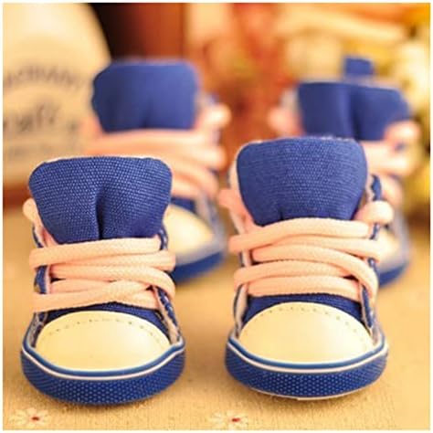 Обувки за домашни любимци LEPSJGC, Малка обувки, мини обувки за домашни любимци (Цвят: черен размер: XS КОД)