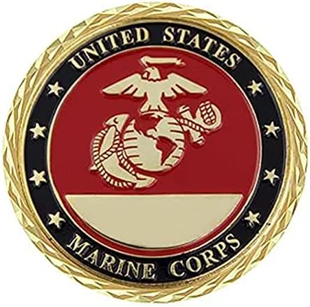 Татко Корпуса на морската пехота на САЩ USMC Горд баща на монети Marine Challenge