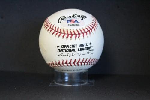 Марк Грейс Подписа Бейзболен Автограф Auto PSA/DNA AM48804 - Бейзболни топки с Автографи