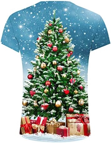 DSODAN, Коледни тениски с къс ръкав за мъже, 2022, Забавни Коледни тениски с принтом Дядо Коледа и кръгло деколте, Потник, тренировочная