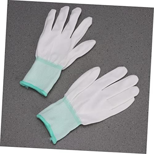 KESYOO 12 Чифта Ръкавици за работа Найлонови Ръкавици, Работни антистатични Бели Защитни Ръкавици