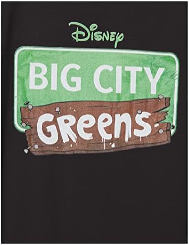Фланелка с логото на Дисни Little Big City Greens За Момичета с Къс Ръкав