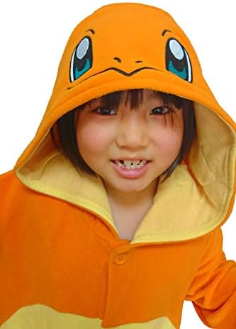 САЗАК Кигуруми - Pokemon - Wizard - Гащеризон-Гащеризон за Хелоуин -Детски Размер (5-9 години) Orange