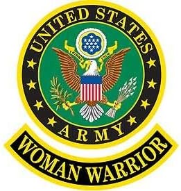 Ленти с бродерия Армия на Съединените Щати, Жена-Боец, Нашивка от желязо високо качество - 3,625