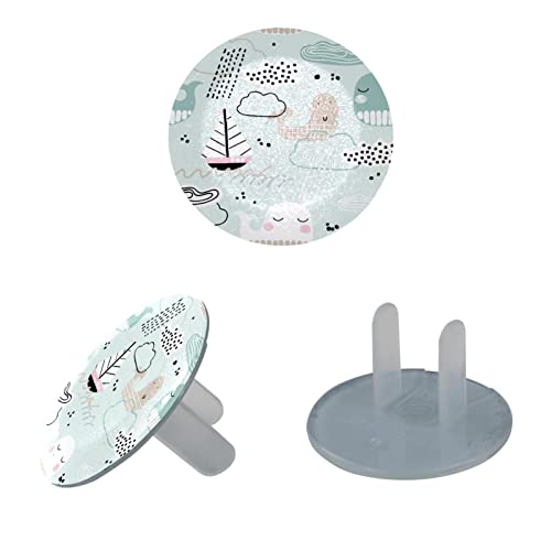 Капачки на контакти LAIYUHUA За защита от деца (на 12 и 24 опаковки), Устойчива Защита на електрически щепсел | Пластмасови капачки