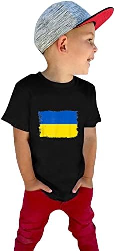 Неонови Дрехи за Момчета, за малки Деца, Деца за Момичета и момчета, Поддържат и Украйна, Аз Стоя с Украйна, Украински Флаг, Тениска Голям