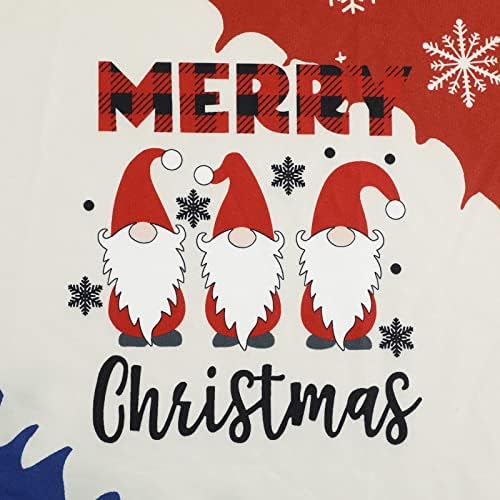 SFHFY Весела Коледа Hoody Дамски Сладък Гном Графичен Hoody Коледен Пуловер С Дълъг Ръкав Потник Блуза