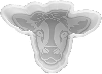 Силиконова Форма за Фреши от млечна крава | Размер 4,5 Ширина x 3 Дължина x 1 В Дълбочина | Млечна Крава с Бантиком за Фреши, на