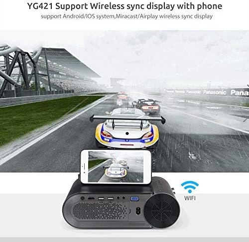Мини проектор YG420 с вградена 720P преносим видео led за многоэкранного смартфон 1080PYG421-проектор (Размер: базова версия