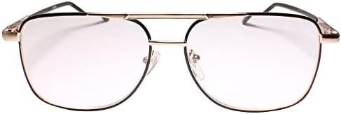 Класически Олдскульные Златни Квадратни Очила за четене на Пружинном Панта с Слепоочие 2.25