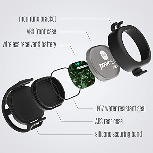 POWR LABS Сензор за честотата на въртене на колелото, на мотора Сензор Bluetooth, ANT + Сензор за скорост на мотора, Сензор
