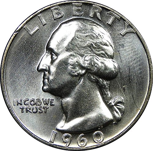 1960 - Монети от 90% сребро Вашингтонския квартал САЩ, 1/4 Диамант, не Циркулационни На монетния двор на Държавата