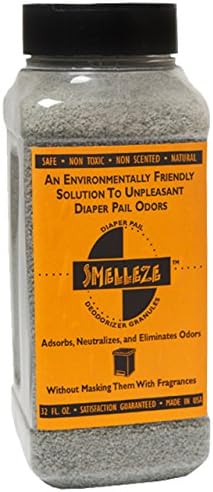Дезодорант за контрол на миризмата от кофи за пелени SMELLEZE Natural: 2 кг. Гранулите Отстраняват Миризлива миризма Какашек и
