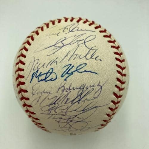 2001 Отбор Шампиони на Световните серии Arizona Diamondbacks Подписа договор с W. S. Baseball JSA COA - Бейзболни топки с автографи