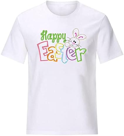 Великденски тениски за учители, Елегантни Ризи за жени, Ежедневни Тениски на Ден на Великден, с кръгло деколте и къс ръкав