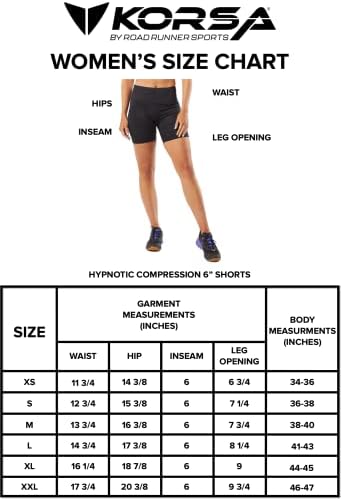 KORSA Hypnotic Compression 6 Short 2.0 за жени с джобове | Влагоотводящие, с висока талия и поддръжка на Кора | за джогинг, йога