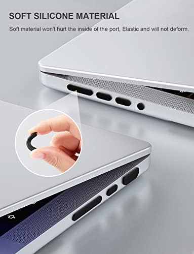 Прахоустойчив калъф Gavemi за MacBook Pro/Air, Силиконова Защита на Порта на преносим компютър От прах, Мълния/C USB, HDMI, SD,