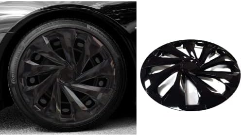 16-цолови Защелкивающиеся абсорбатори, Съвместими с Lexus - Комплект от 4 ободных капачки Джанти за 16-инчови колела - Черен