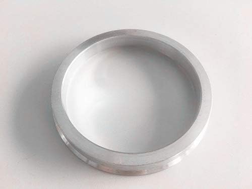 NB-AERO 4 бр. Сребристи алуминиеви пръстени от 74,1 mm (колелце) до 72,56 мм (Ступица) | Централно пръстен Hubcentric от 72,56 мм