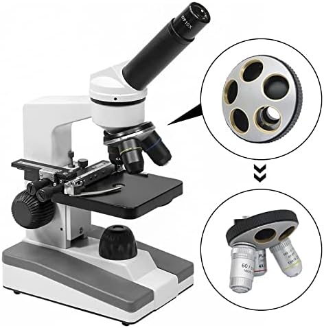 Аксесоари за микроскоп Конвертор лещи биологичен микроскоп с 3 дупки 4 отвора 5 дупки Монтажна резба 20,2 мм Лабораторни консумативи (Цвят: