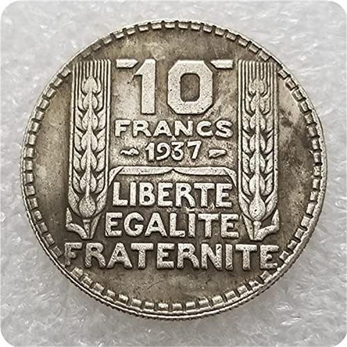 Професия Франция 1937 878 Са Подбрани Възпоменателна Монета CoinCoin