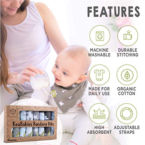 Комплект за сувенири с орнаменти във формата за печат на детската ръка и Слюнявчиков от органични бебешки кърпи - Комплект за рисуване,