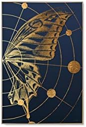Прекъсването на Стенно Изкуство Крила на Пеперуда Абстрактно Произведение на Изкуството, Живопис 32x48 Комплект B