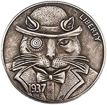 Америка Мини-Монета Скитници, 1937 Свобода Айде Колекция От Монети Котка Джентълмен Занаяти Украса На Подарък